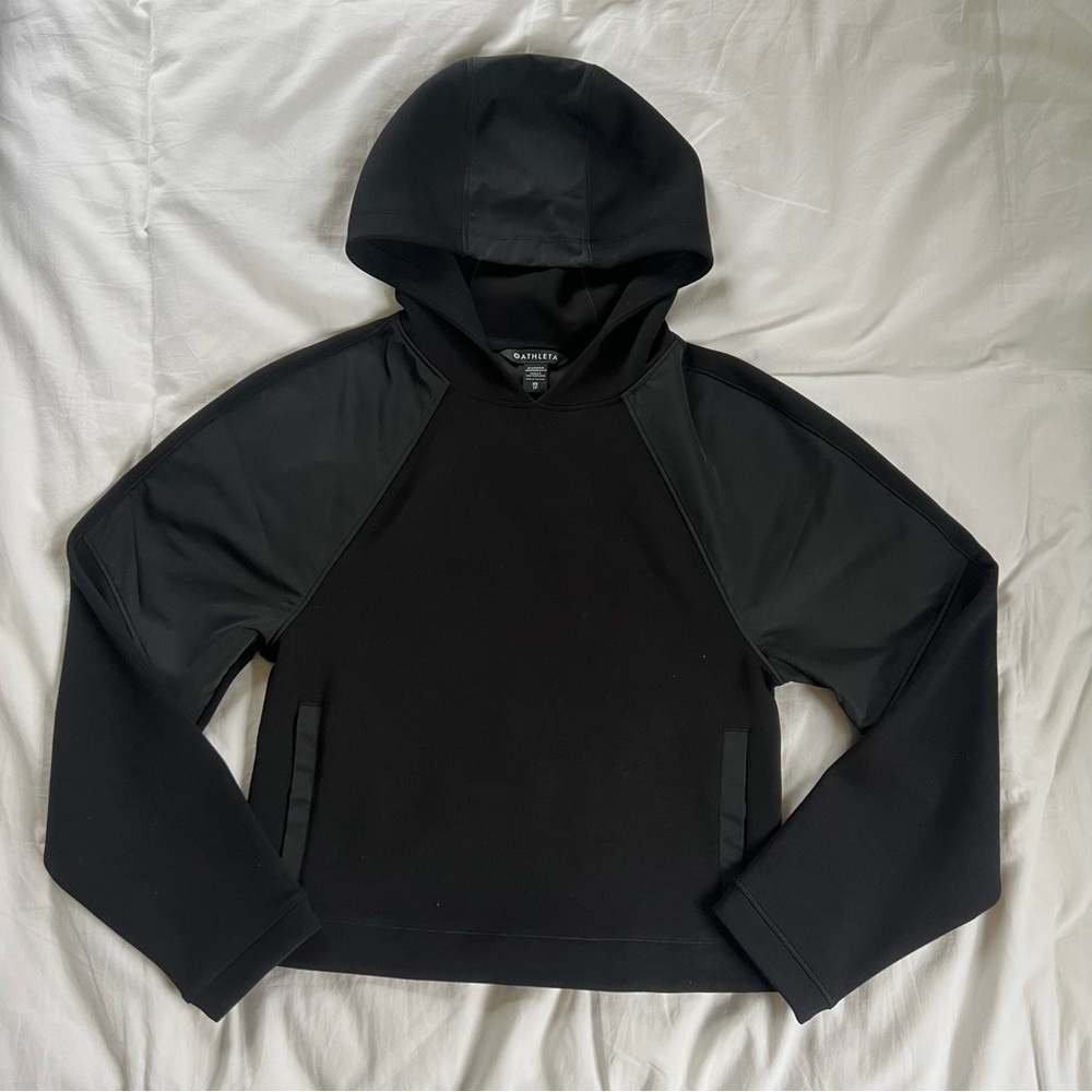 Athleta Black Get Set Hoodie Sweatshirt